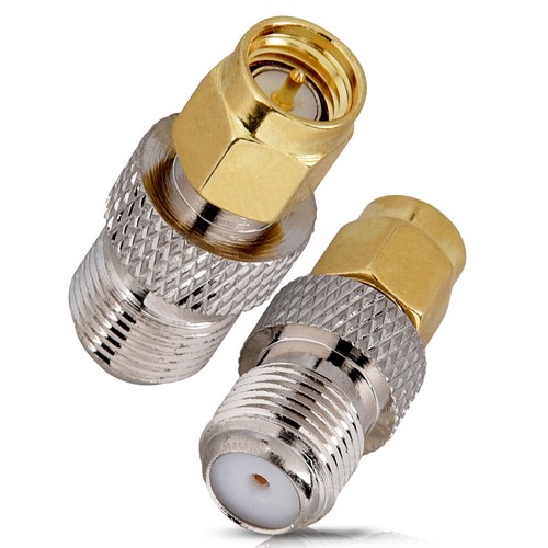 4x Set Connettore F Femmina a SMA Maschio (con pin) Adattatori presa F spina SMA - Zdjęcie 2 z 5