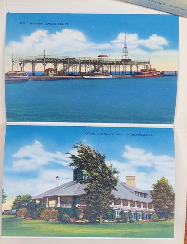 Vintage Erie PA Pennsylvania Souvenir Folder - FREE SHIP* #19 - Picture 2 of 5