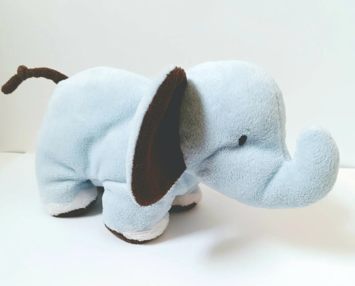 Carter's Child Of Mine Blue Elephant Brown Ears Plush Baby