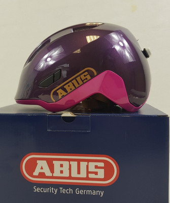 ABUS Kinderhelm Smiley 3.0 ACE LED - Fahrradhelm mit Licht - tiefe Passform & Pl