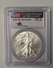 2015 American Silver Eagle PCGS MS70 First Strike John Mercanti Signed - A337