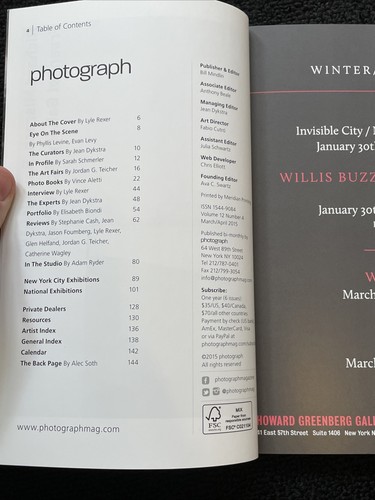 Photograph Magazine NYC - 2015 Complete Year - V8 - Picture 7 of 19