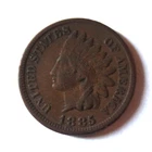 Antique 1885 USA Indian Head Cent Penny, Small Letters