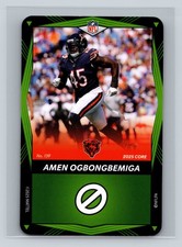2025 UNO Elite Core Edition - Green #139 Amen Ogbongbemiga Chicago Bears