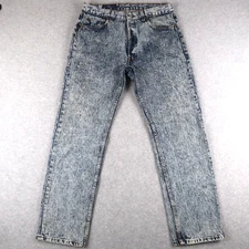 Vintage 90s Levis 501 34x30 (32x29.5) Jeans Acid Wash Denim Blue Mens USA Made