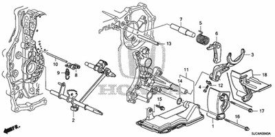 Genuine Honda Pawl Parking Brake 24561-RJF-T01