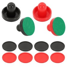 16Pcs Air Hockey Pucks and Paddles Set  Durable Replacement Accessories