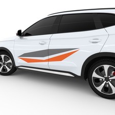 Auto Seitenaufkleber 2x | Dekor Styling | 160 cm | Tuning Aufkleber | N6C03BV