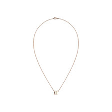 Hermes Mini Pop H Pendant Rose Gold & Blanc (W)