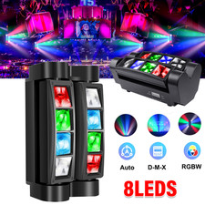 80W 8LED RGBW Spider Moving Head Stage Lighting DMX Disco DJ Lighting Party