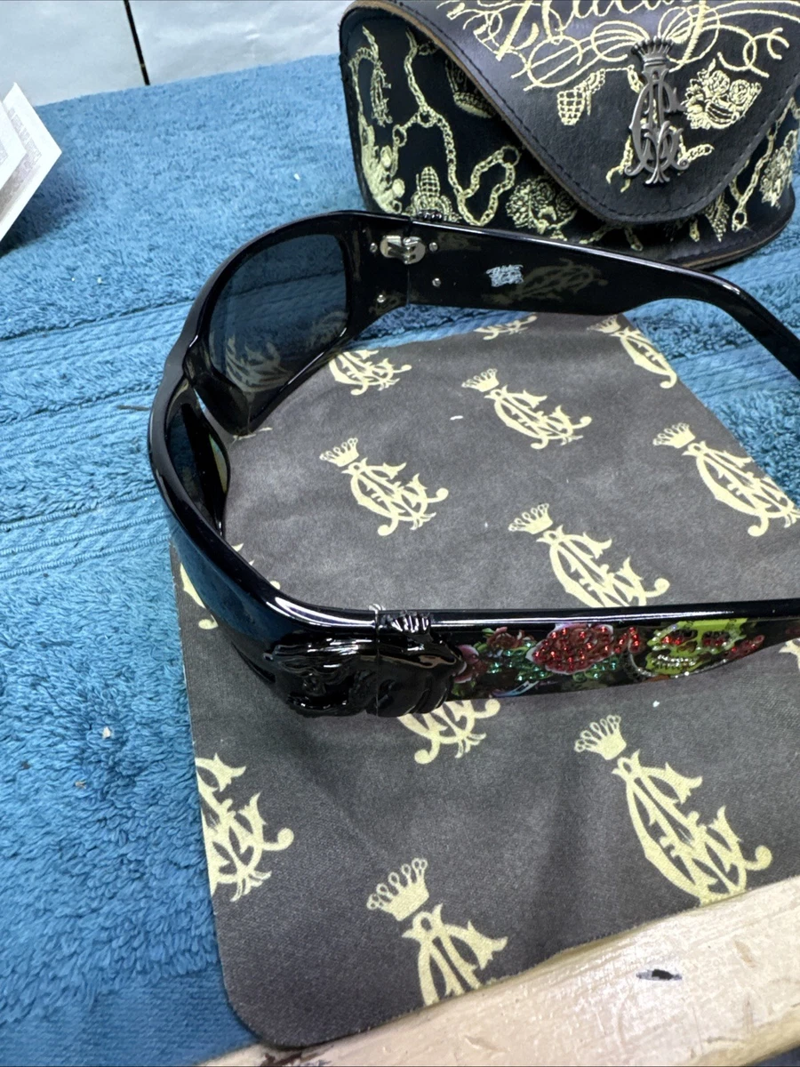 Christian Audigier Black Sunglasses for Men for sale | eBay