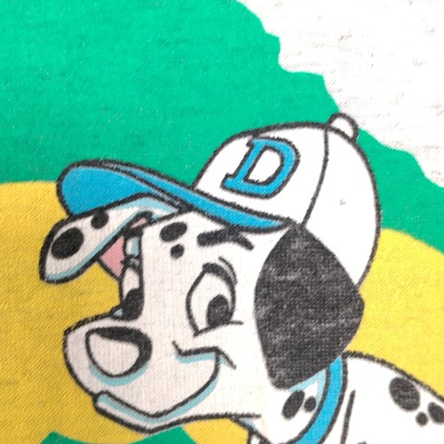 Vintage Disney 101 Dalmatians Shirt Youth 6x 7 Baseball Graphic Gray Movie USA - Picture 12 of 12