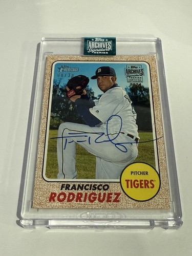 Francisco Rodriguez - 2024 Topps Archives Signature Series /34 Auto