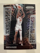 2025 Panini Prizm WNBA Saniya Rivers RC #1 Fireworks Insert - Connecticut Sun 🏀