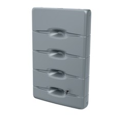 Water Butt Rainwater Collector Wall Mounted Tank 400L Flat Slim + Connection Kit