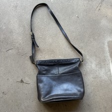 Vintage Coach Bleeker 4153 Black Leather Crossbody Bucket Bag USA Made
