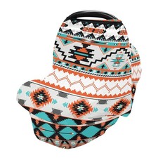 Nursing Cover Breastfeeding Scarf Aztec Design Baby Car Seat Large, D024