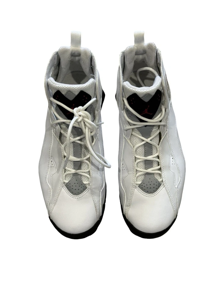 "NUEVO" Jordan True Flight Blanco, Gimnasio Rojo, Negro-Gris Lobo - EE. UU. Hombres Talla 9.5 Foto 4 de 4
