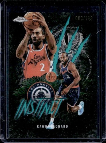 2025 Topps Chrome Kawhi Leonard Refractors Aqua (RAW)
