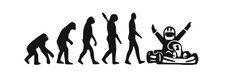 Evolution Go Kart Aufkleber Sticker Auto Wand Fenster Möbel Dekoration
