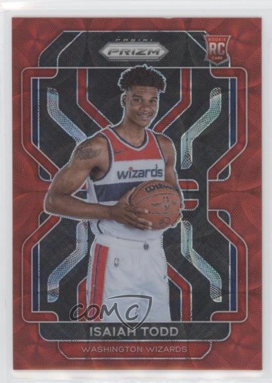 2021-22 Panini Prizm Choice Red Prizm 52/88 Isaiah Todd #299 Rookie RC