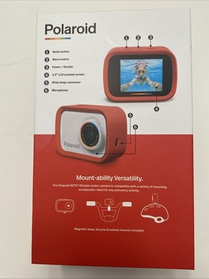 NEW SEALED Polaroid iD757-RED Digital/Action Camera  18MP