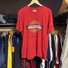 Supreme Americas Most Wanted T-Shirt Red Mens Large USA Made 1-800-Supreme