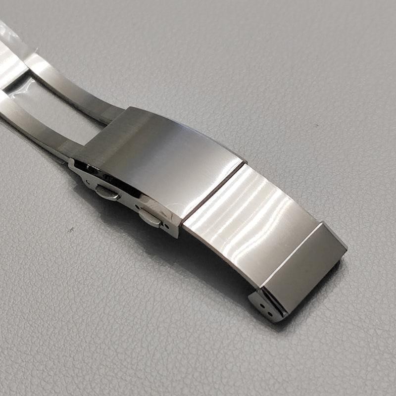 18mm 316L Stainless Steel Watch Clasp Adjustable Folding Buckle Metal