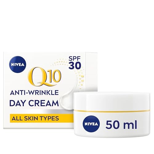 NIVEA Q10 Anti-Wrinkle Power SPF30 Firming Day Cream (50ml), Facial Moisturiser
