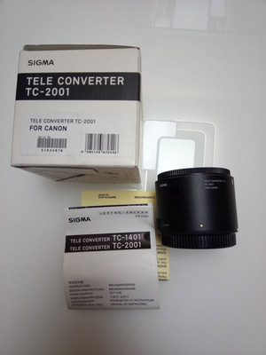 Sigma Tele Converter TC-2001 2x Canon 2-fach vergrößern Tele Zoom Objektiv