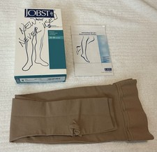 JOBST Relief Compression Stockings 20-30 mmHg M Beige Thigh High 114201 Open Toe