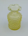 Vintage Fenton Yellow Opalescent Hobnail Bottle Vase Does Not Glow