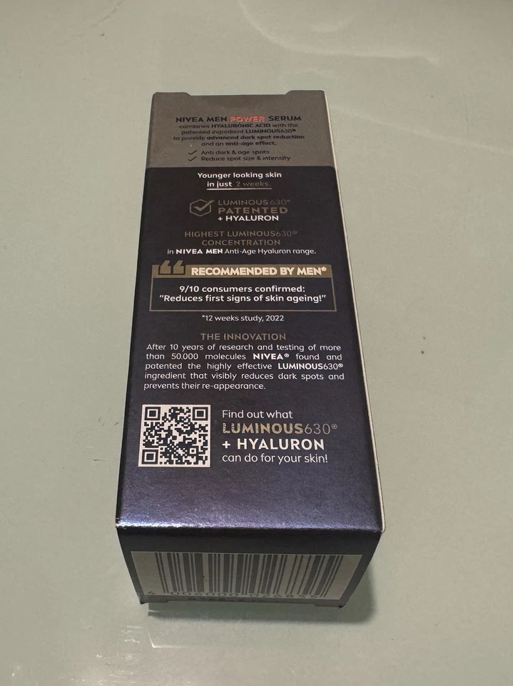 Nivea Men Anti-Age 2 In 1  Anti Dark Power Serum Luminous 630 + Hyaluron  NEW - Image 4 of 4