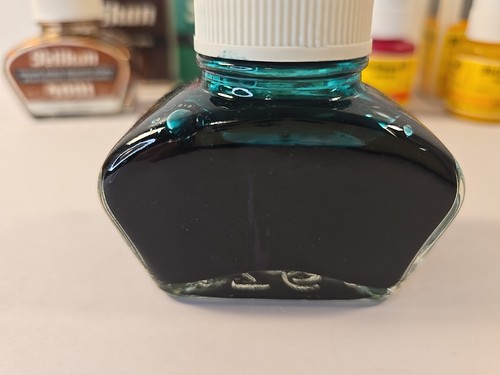 Vintage German PELIKAN 4001 Ink Brilliant Green Brilliant Brown-Yellow-Vermilion - Picture 6 of 14