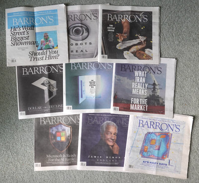 2026 Barron's Financial Magazine Lot: February + March (9 Issues)