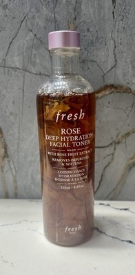 Fresh Rose Deep Hydration Facial Toner w/ Hyaluronic Acid 250ml 8.4oz Free Ship