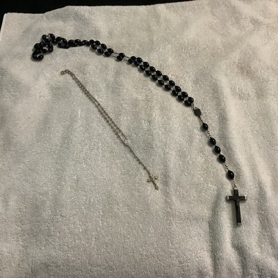 LOT OF 2 VINTAGE CATHOLIC ROSARIES BLESSED BY POPE JOHN PAUL II
