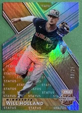Will Holland 2019 Elite Status Tie Aqua Teal Die Cut #55 Minnesota Twins /25