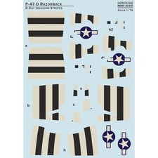 Print Scale 1/72 P-47D Razorback Decal - D-Da...