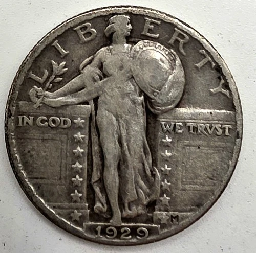 《SILVER》  1929  Standing Liberty Quarter *SILVER*