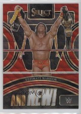 2024 Panini Select WWE And NEW! Red Wave Prizm 49/149 Ultimate Warrior HOF 1i3k