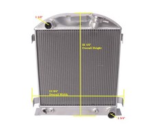 Fit Ford Model A Chevy V8 At 1932-1939 1933 1934 1935 All Aluminum Radiator