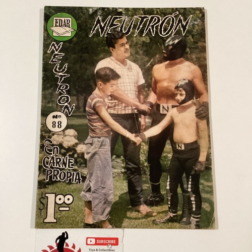 1963 SPANISH COMICS NEUTRON #88 LUCHA LIBRE EDAR MEXICO WRESTLING PHOTO COMIC