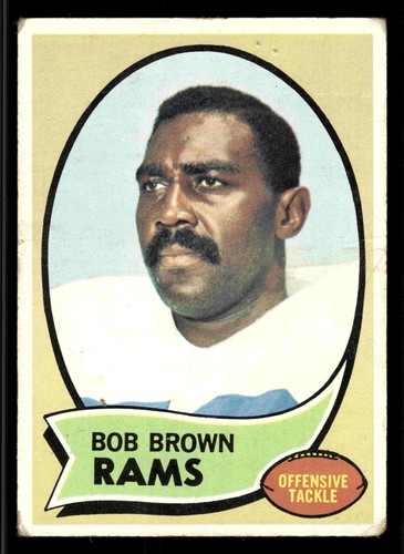 1970 Topps Bob Brown (HOF) #178 - Los Angeles Rams