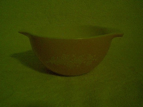 VINTAGE PYREX 1 1/2 QT BUTTERFLY GOLD FLORAL BOUQUET CINDERELLA NESTING BOWL 441