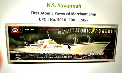 VINTAGE 1960'S UPC FIRST ATOMIC POWERED SHIP N.S. SAVANNAH 1/457 SCALE** NO BOX*