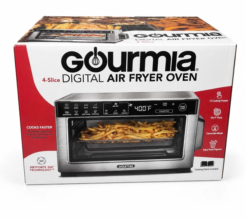 Gourmia GTF1885SA digital air fryer oven with 12 presets