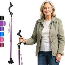 Walking Cane Foldable for Men Women Seniors for Balance,Self Standing Folding,