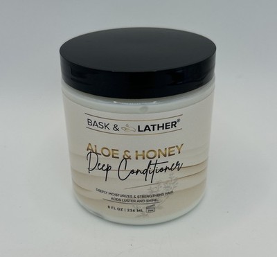Bask & Lather Aloe & Honey Deep Conditioner Moisturizing Hair Mask 8 fl oz