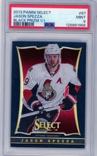 2013 Panini Select Black Prizm 1/1 Jason Spezza PSA 9